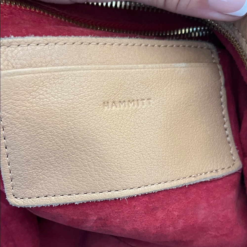 Hammitt Tan Leather Shoulder Bag with Gold Hardware - Picture 12 of 16